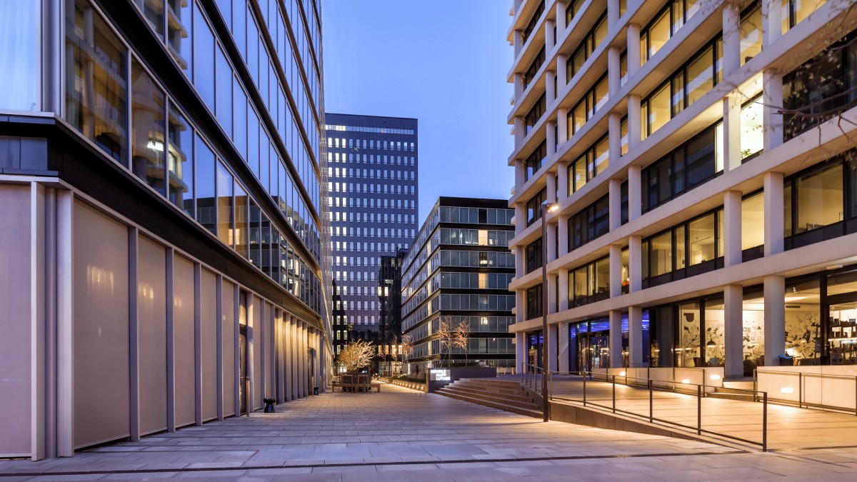 Hamburg Heights ehemalige Spiegel Insel Zugang Brandstwiete
